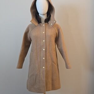 J. Crew Stadium Cloth Stowe Parka Camel Brown - Sz 00 P
